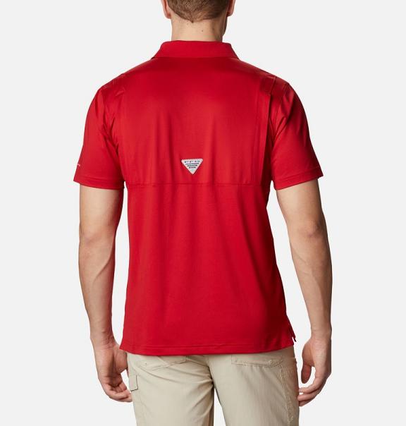 Columbia Collegiate Polo Red For Men's NZ52708 New Zealand